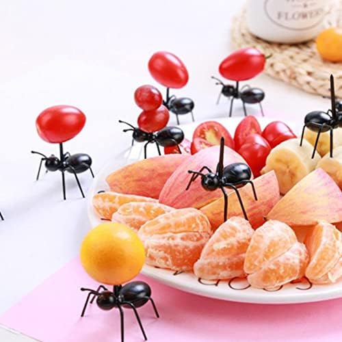 Domccy Karınca Meyve Kürdan Kullanımlık yiyecek kürdanları Kek Tatlı Meze Çatal Mini Sopa, Karınca Kürdan, Karıncalar