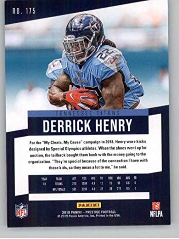 2019 Prestij NFL 175 Derrick Henry Tennessee Titans Resmi Panini Futbol Ticaret Kartı