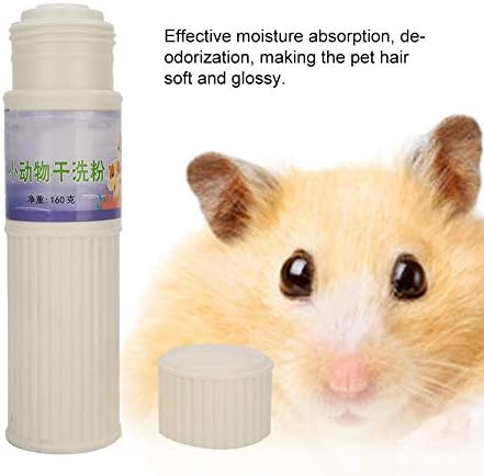 Zerodıs 160g Hamster Temizleme Tozu, Dezenfektan Evcil Hayvanlar için Deodorant Hiçbir Parlatıcı Şampuan Kafes ve