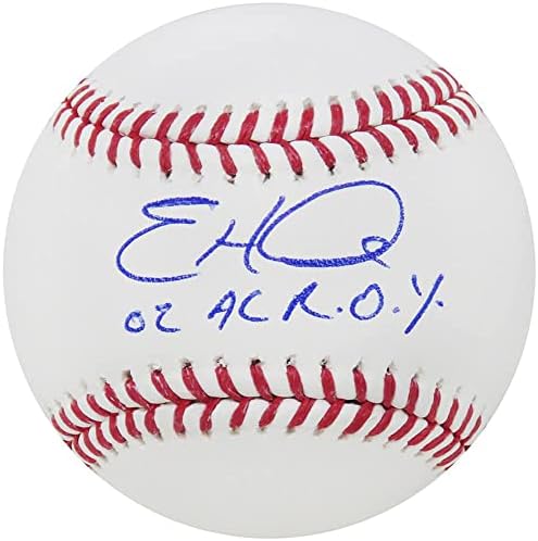 Eric Hinske, Rawlings Resmi MLB Beyzbolunu 02 AL ROY İmzalı Beyzbol Toplarıyla İmzaladı