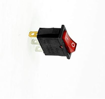 Aexit AC 250 V/16A duvar anahtarları 125 V/20A 3 Pins SPST I / O kırmızı ışık yapış tekne Dimmer anahtarları Rocker
