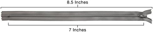 YKK 3 Bobin Fermuar, 7 inç Uzunluk, İnci Gri 577 (100 Paket)