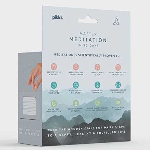 Pıkkıı Ana Meditasyon 90 Gün Kaydırma Kutusu / Günlük Meditasyon Gevşeme / Refah Hediye Kutusu / Meditasyon Hediyeler