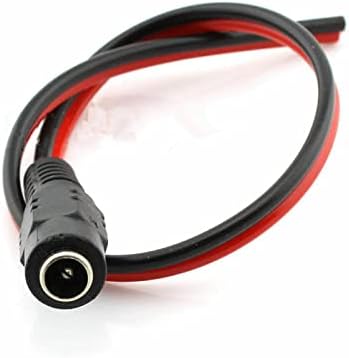 10x5. 5 * 2.1 mm Kadın DC Güç Fiş Konnektörü CCTV PSU Pigtail Kablo Jack 12 V