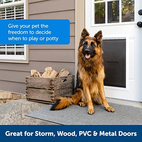 PetSafe Aşırı Hava Köpek ve Kedi Kapısı-Alüminyum Çerçeve Evcil Hayvan Kapısı-X-Large