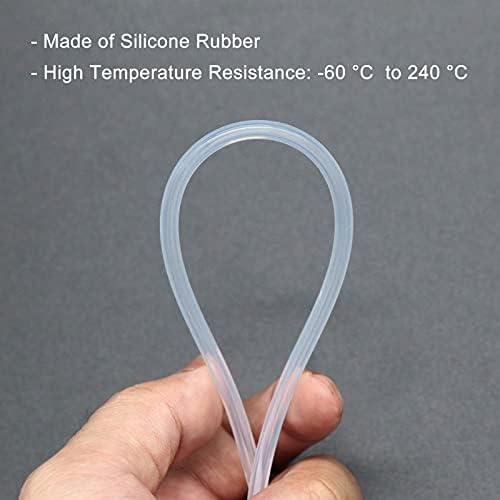 VictorsHome Silikon Boru, 2mm ID x 4mm OD, 6.6 ft (2m) uzunluk, esnek silikon kauçuk Boru Su Hava Hortumu Borusu Pompa