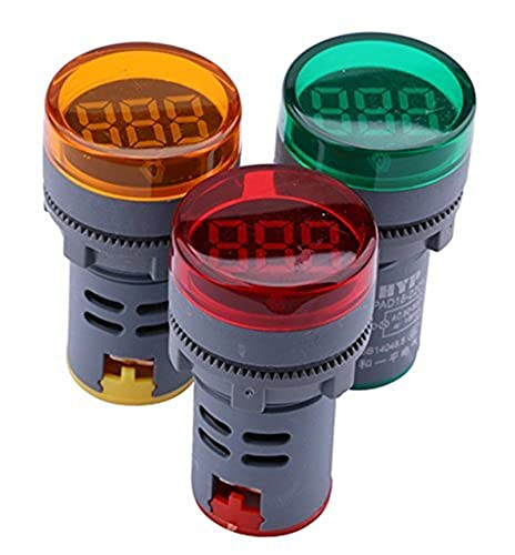 OUTVI LED ekran dijital Mini voltmetre AC 80-500 V gerilim metre ölçü testi Volt monitör ışık paneli (renk: yeşil)