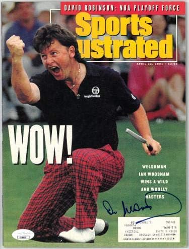 Ian Woosnam imzalı Sports Illustrated Tam Dergi 4/22/1991-JSA EE60307 (Masters @ Augusta) - İmzalı Golf Dergileri