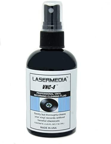 Lasermedia Vinil Kayıt Temizleme Solüsyonu Sıvısı Profesyonel 4 Oz (119 ML) Sprey Şişesi VNC-4 ABD'de TME tarafından