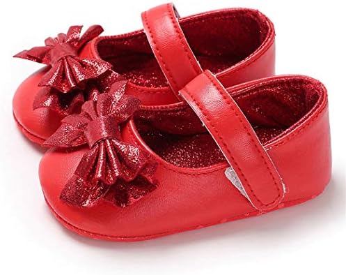 BABİTİNA Bebek Kız Ayakkabı Mary Jane Daireler İlmek Kaymaz Yürümeye Başlayan İlk Yürüyüşe Bebek Elbise Ayakkabı