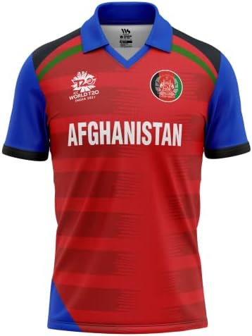 Whitedot Afganistan Çoğaltma T20 Dünya Kupası Forması %2021-100 Dryfit Nem Yönetimi Polyester