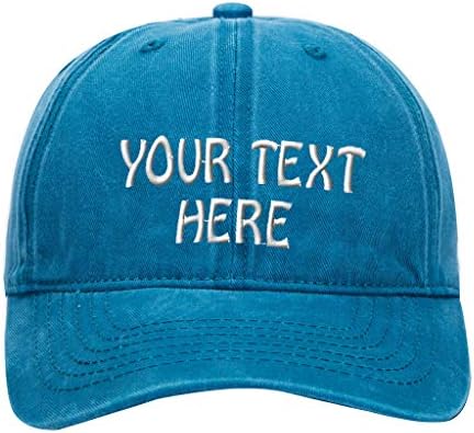 Özel Ad Metin Kelime İşlemeli Baba Şapkası. Yapılandırılmamış Ayarlanabilir Metal Toka