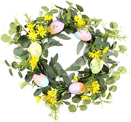 Bahar Çiçek Ön Kapı için Paskalya Çelenk Ön Kapı için paskalya tavşanı Çelenk Bahar Çelenk Glam Dekor Açık EasterDecorations