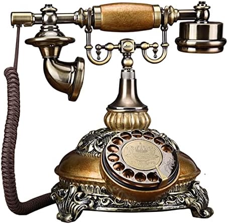 Retro Telefon Klasik Masa Telefonu Amerikan Ev Ofis Sabit Tarzı Oturma Döner Kadran Dekorasyon Avrupa Odası (Renk: