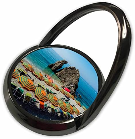 Sahilde 3dRose Plaj Şemsiyesi, Monterosso al Mare, Cinque Terre. - Telefon Çalar (phr-366520-1)