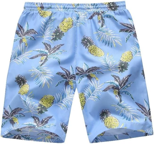 WPYYI erkek Rahat Şort Takım Elbise Plaj Tarzı Baskı Gömlek Kısa Kollu İki Parçalı (Renk: D, Boyut: Scode)
