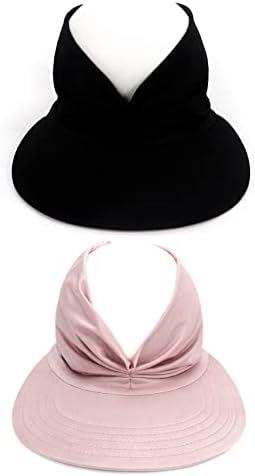 Şanslı Yaz Kadın Güneşlik Şapka Geniş Ağız Yaz UPF 50 + UV Koruma plaj şapkası Katlanabilir Kap