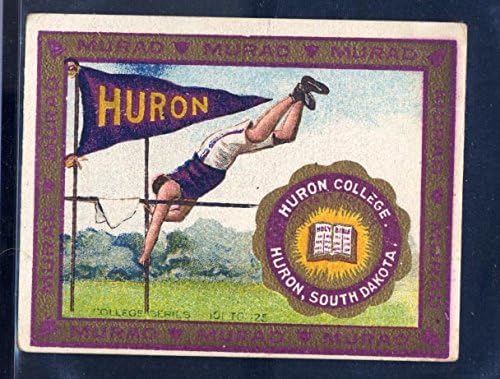 Huron Koleji Çığlık Atan Kartallar (Güney Dakota) - 1910 Kolej Spor Serisi Kartı-T51 Murad Tütünü - Sırıkla Atlama