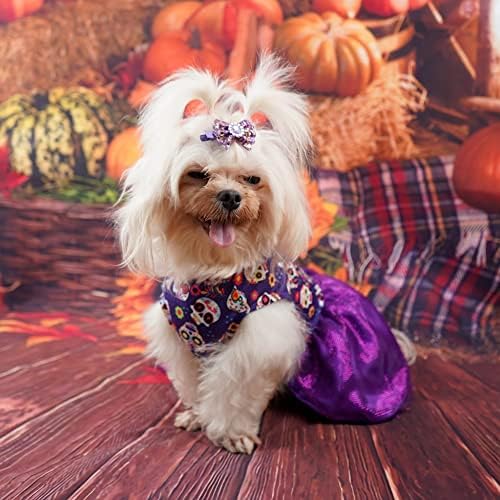 Gyuzh Cadılar Bayramı Köpek Elbise Köpek Elbiseler Kabak Yarasa Kafatası Elbiseler Köpekler için Cadılar Bayramı Pet