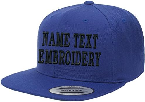 (Daha Fazla Renk) Yupoong Snapback Şapka Özel Düz işlenmiş şapka Kişiselleştirilmiş Adı Metin Düz Fatura Yün