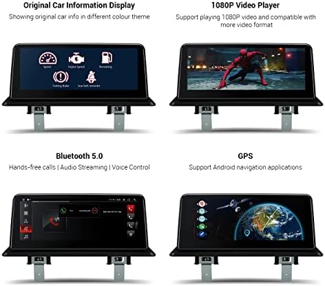 XTRONS 10.25 İnç IPS Dokunmatik Ekran Araba Stereo BMW 1 Serisi için E81 E82 E87 E88 Orijinal Ekran olmadan, Araba