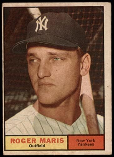1961 Topps 2 Roger Maris New York Yankees (Beyzbol Kartı) Dekanın Kartları 2-İYİ Yankees