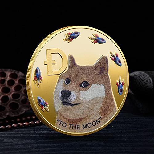1 oz Altın Kaplama Dogecoin hatıra parası Altın Kaplama Dogecoin 2021 Sınırlı Sayıda Koleksiyon Sikke Koruyucu Kılıf