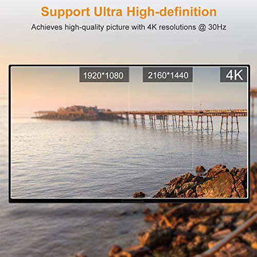 TESmart HDMI Matrix 4x4 Son Güncelleme 4k 30Hz Powered 4 ın 4 Out HDMI Anahtarı (4X4 A40-Temel Sürüm)