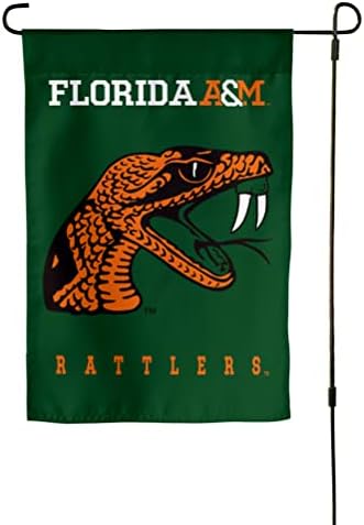 Florida A & M Üniversitesi Bahçe Bayrağı FAMU Çıngıraklı Afiş %100 Polyester (Tasarım A)