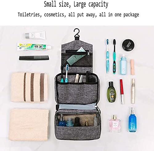 ZHOUHUAW Taşınabilir Asılı Seyahat makyaj çantası, Su Geçirmez Bathrooom duş torbası, Kozmetik Tıraş Makyaj Organizatör