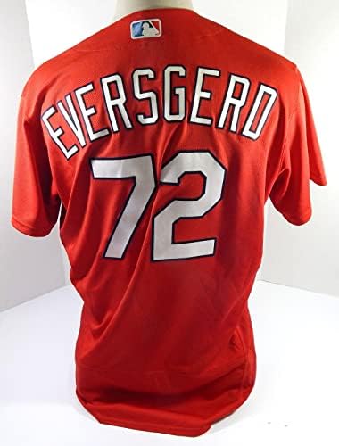 2021 St. Louis Cardinals Bryan Eversgerd 72 Oyun Yayınlandı P Kullanılmış Kırmızı Forma ST 5 - Oyun Kullanılmış MLB