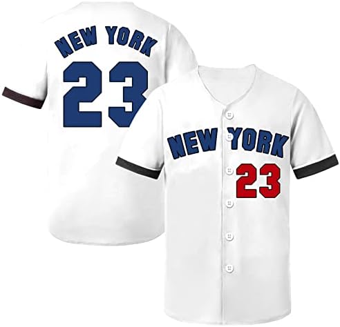 TIFIYA New York 99/23 Baskılı Beyzbol Forması NY Beyzbol Takımı Gömlek Erkekler / Kadınlar / Genç