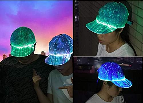 LED Kap Aydınlık beyzbol şapkası 7 Renk Glow Şapka Erkekler Kadınlar için USB şarjlı ışık up Kapaklar Parti Kulübü