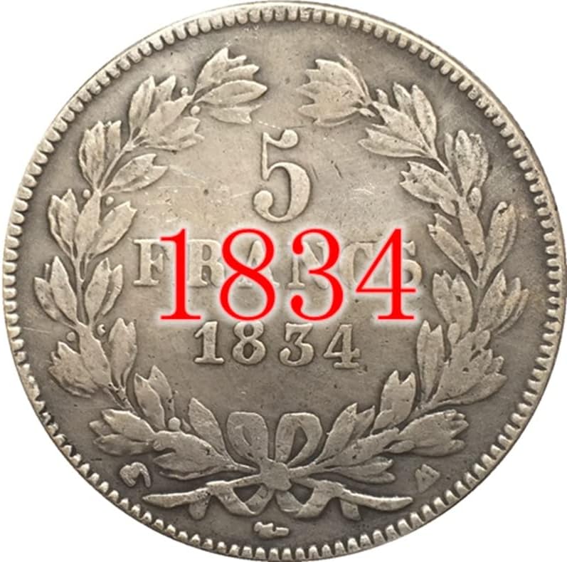 13 Farklı Tarih Fransız Paraları Saf Bakır Gümüş Kaplama Antika Gümüş Dolar Paraları El Sanatları Darbe Olabilir
