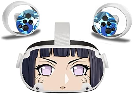 Damarlı Gözler Klan Anime Gözler Cilt Oculus Quest 2-VR Kulaklık ve 2 Kontrol Cihazı / Güçlü Yapışkanlı Koruyucu,