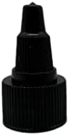 4 oz Pembe Cosmo Plastik Şişeler -12 Paket Boş Şişe Doldurulabilir-BPA İçermez-Uçucu Yağlar-Aromaterapi / Siyah Bükümlü