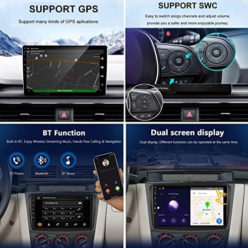 ADMLZQQ 9 İnç Android 11 Multimedya Navigasyon Araba Stereo Geely Emgrand EC7 2009- Kafa Ünitesi Carplay Bluetooth
