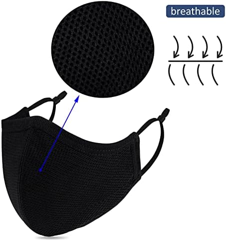 Bez Yüz Maskesi Nefes Alabilen 3 Katlı Ayarlanabilir Kulak Halkaları, Unisex Yetişkinler için Yıkanabilir Yeniden