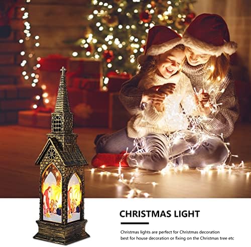 DSFEOIGY noel Retro fener rüzgar ışık LED dekoratif gece yatak odası lambaları noel dekorasyon ev için Noel başucu