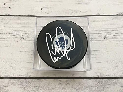 Leo Komarov İmzalı Toronto Maple Leafs Hokey Diski İmzalı NHL c-İmzalı NHL Diskleri