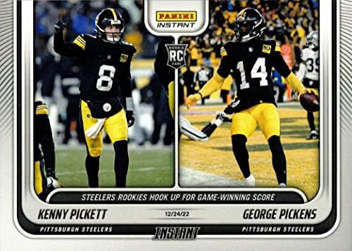 2022 Panini Anında Futbol 164 Kenny Pickett ve George Pickens Çaylak Kartı Steelers-Sadece 665 yapıldı