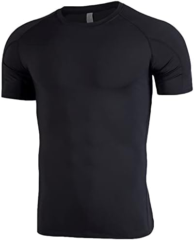 Ymosrh erkek T Shirt T-Shirt Yuvarlak Boyun Moda Spor Takım Elbise Açık Eğitim Rahat koşu giyimi T-Shirt
