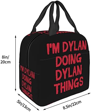 SwpWab ben Dylan Dylan Şeyler Yeniden Kullanılabilir Taşınabilir Folyo Kalınlaşmış Yalıtımlı Bento Çantası Hem Erkekler