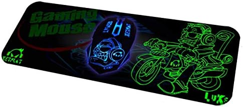 KEYPLAY-Luke-Oyun Faresi Ergonomik 6 Düğmeler 7 renkli led ışıklar 4 Ayarlanabilir DPI Yüksek Çözünürlüklü UV Cilt