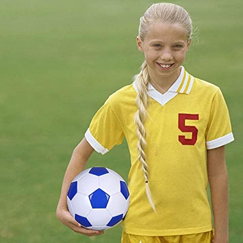 Futbol Topu Boyutu 2,3, 4,5 Beyaz Mavi Açık ve Kapalı Okul Spor Aktivite Anti-Patlama Klasik Tasarım Çocuklar için