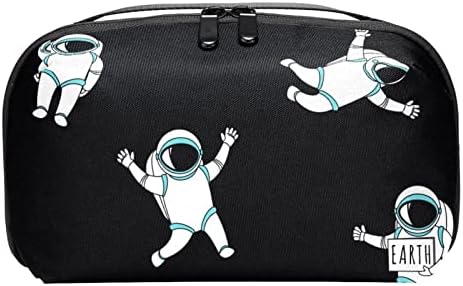 Makyaj çantası Asılı Dopp Kiti Erkekler için Suya Dayanıklı Tıraş Çantası Seyahat için, Karikatür Astronot