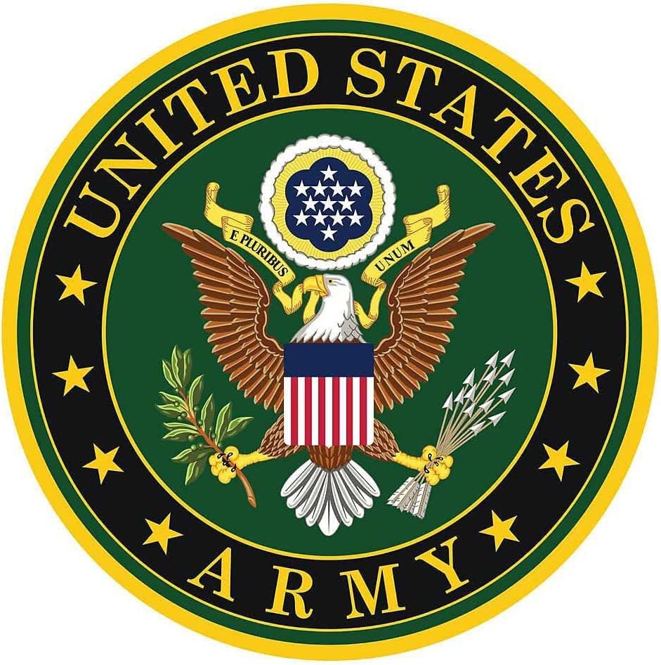 ABD Ordusu Askeri vinil yapışkan Araba Kamyon Pencere Sticker Su Şişesi Sert Şapka Çıkartması (2) 2 Set