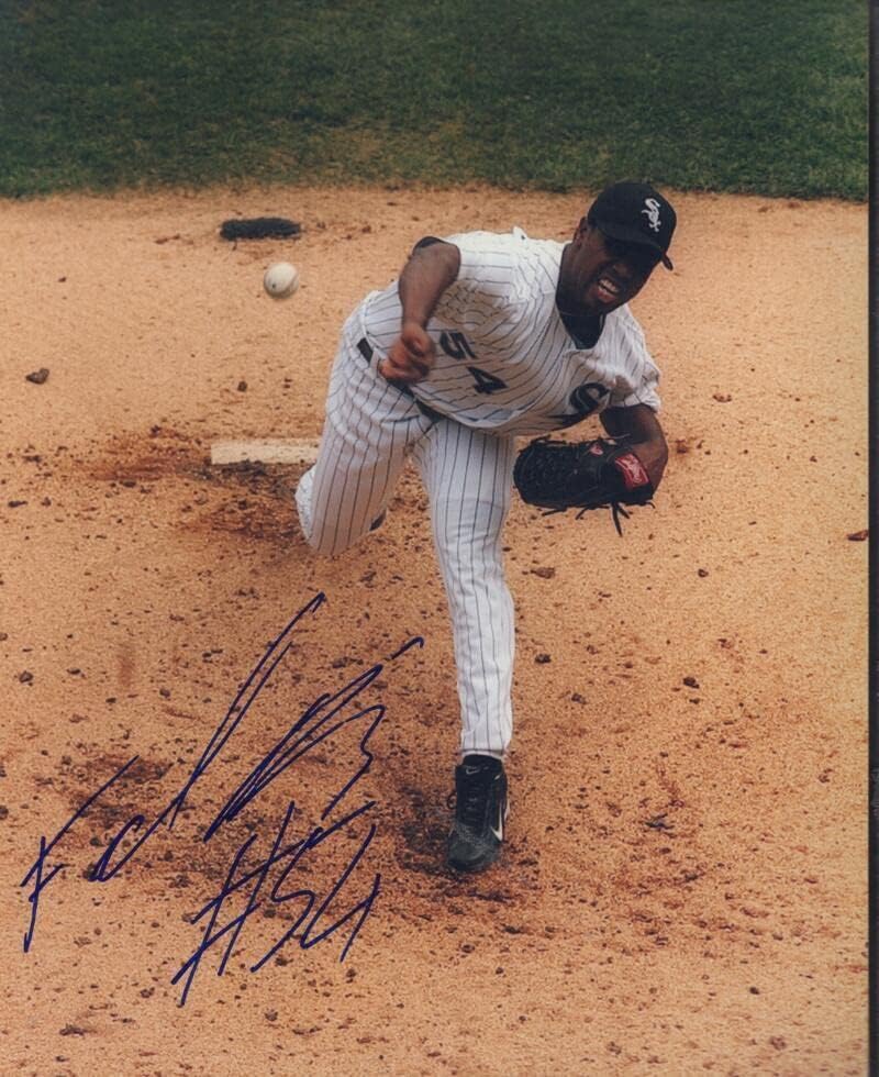Felix Diaz Chicago White Sox İmzalı İmzalı 8x10 Fotoğraf W / Coa - İmzalı MLB Fotoğrafları