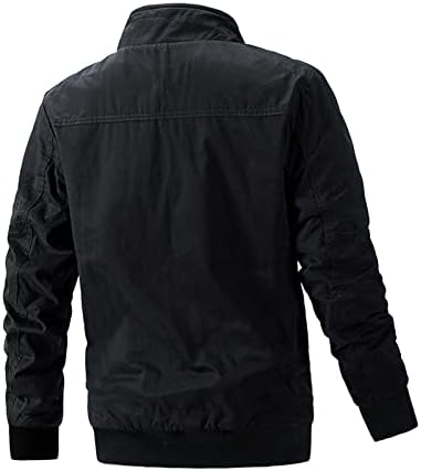 ADSSDQ Mens Hoodies Kazak, artı Boyutu Şık Egzersiz Uzun Kollu Palto Erkekler Güz Sıcak Zip Düz Renk Ceket Thick12