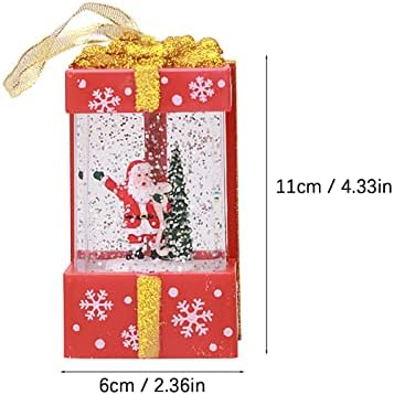 Noel Kar Müzikli Akülü Aydınlatma Dönen Flaş Su noel ev dekoru Kardan Adam 5ml 12 Gün Kızdırma (Kırmızı, Bir Boyut)